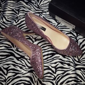 I.N.C pink glitter heels